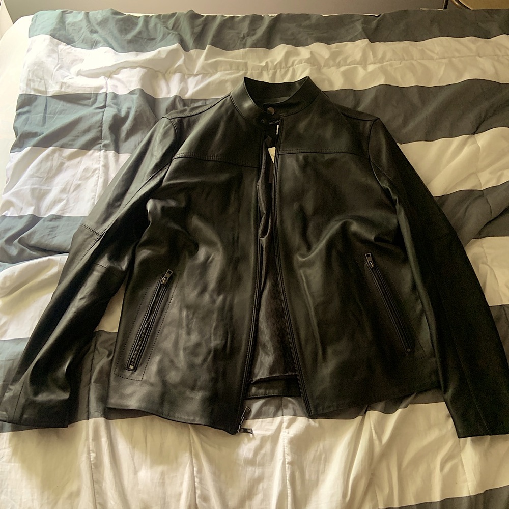 Michael Kohrs Men’s Leather Jacket Size XL